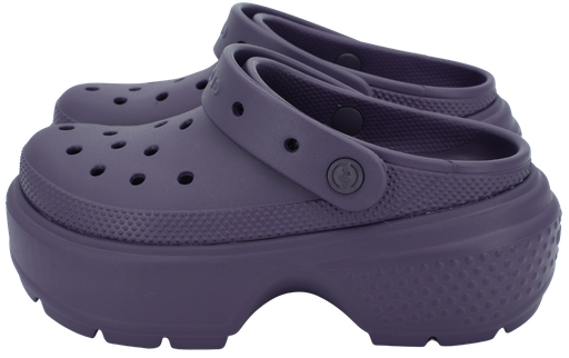 CROCS - „STOMP DARK IRIS“ LILA CLOGS
