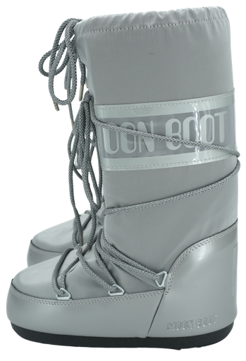 MOON BOOT - BOTTES ICON GLANCE SILVER EN SATIN