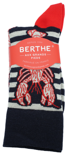 BERTHE AUX GRANDS PIEDS - GEKAMD WOLLEN SOKKEN