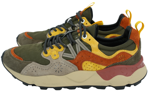 FLOWER MOUNTAIN - YAMANO 3 SUEDE/NYLON GREY-YELLOW