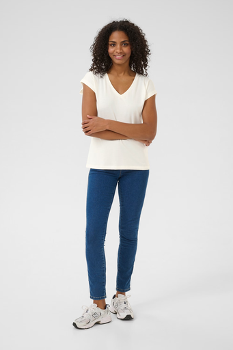 KAFFE - "KALISE" CHALK T-SHIRT