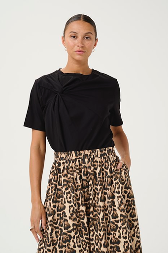 KAFFE - BLACK "KAELOISE" T-SHIRT