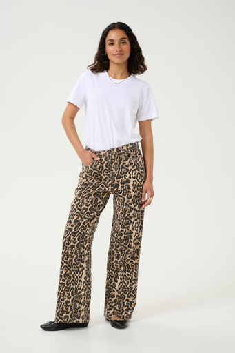 KAFFE - LEOPARD "KALEONORA" JEANS