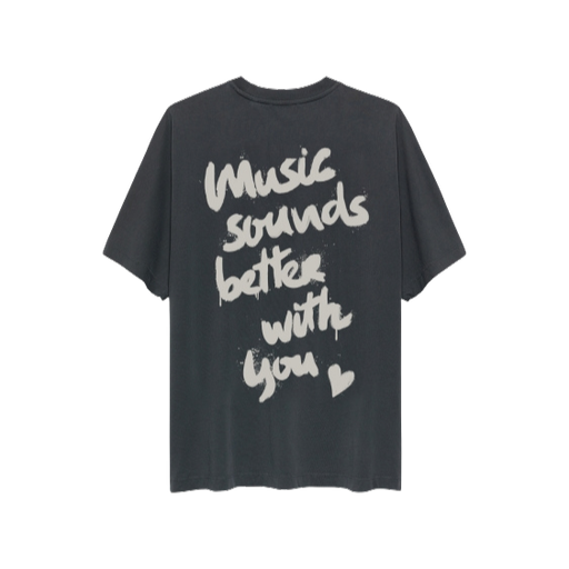 CATWALK JUNKIE - GREY GRAPHIC T-SHIRT