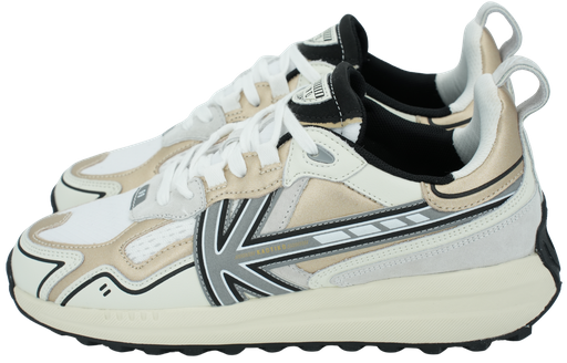 KAOTIKO - GOLDENE UND SCHWARZE „DETROIT TECH“-SNEAKERS