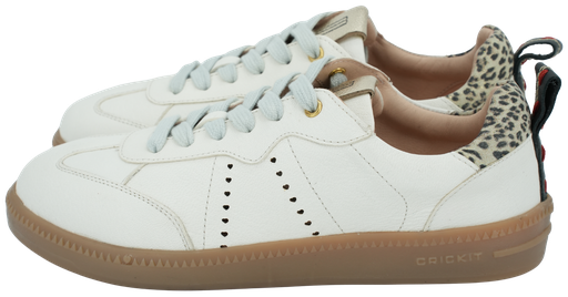 CRICKIT - BEIGE EN LUIPAARD "ODELIA" SNEAKERS