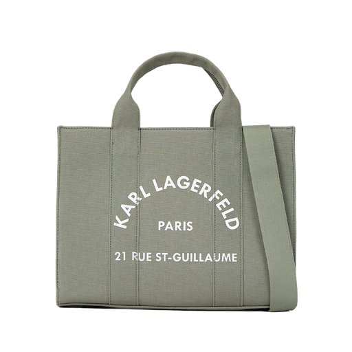 KARL LAGERFELD - CABAS CARRÉ DE TAILLE MOYENNE "RUE ST-GUILLAUME" VERT