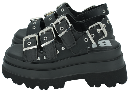 BUFFALO - BLACK "JUPITER ATHENA" SANDALS