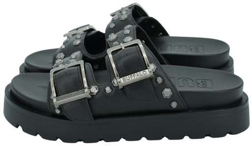 BUFFALO - ZWARTE "RAYA ARI STUD" SANDALEN