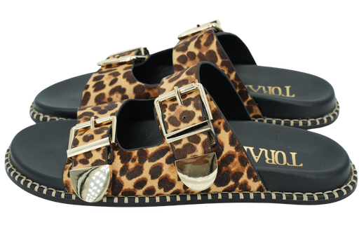 TORAL - "HIDRA" LEOPARD SANDALS