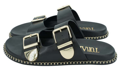 TORAL - BLACK "HIDRA" SANDALS