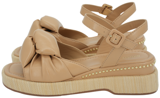 BRUNO PREMI - BEIGE PLATFORM SANDALS