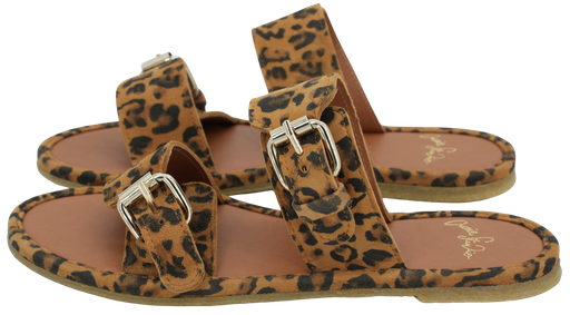 CRAIE STUDIO - „BYRON“ LEOPARD LEDERSANDALEN