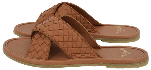 CRAIE STUDIO - COGNAC “INFINITI” SANDALS