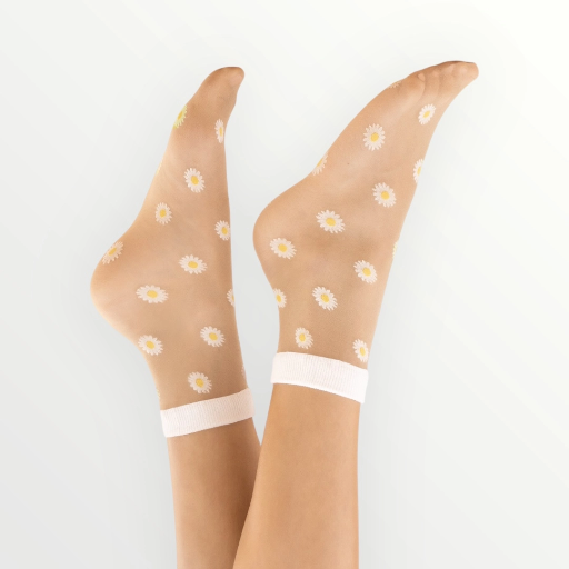 SOCKETTE - SHEER DAISY SOCKS