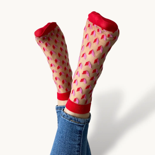 SOCKETTE - TRANSPARENT SOCKS WITH ARROW STICKS