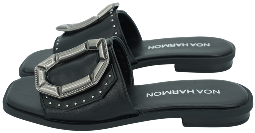 NOA HARMON - SCHWARZE SANDALEN MIT SCHNALLE