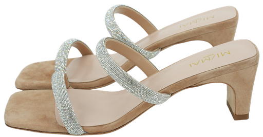 MI/MAI - MULES À STRASS "BABS" NUDE