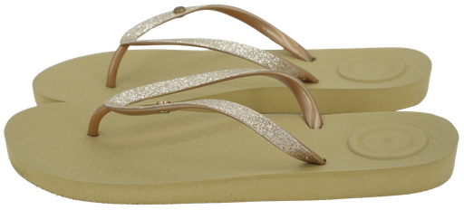 ISOTONER - TONGS "EVERYWEAR" DORÉES