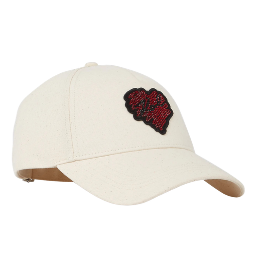 KARL LAGERFELD - BEIGE „K/HERZ“-KAPPE