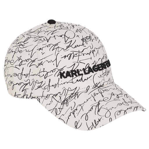 KARL LAGERFELD - CASQUETTE "K/ESSENTIAL SCRIBBLE"