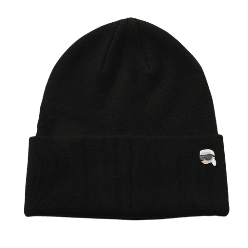 KARL LAGERFELD - BONNET "IKON PIN" NOIR