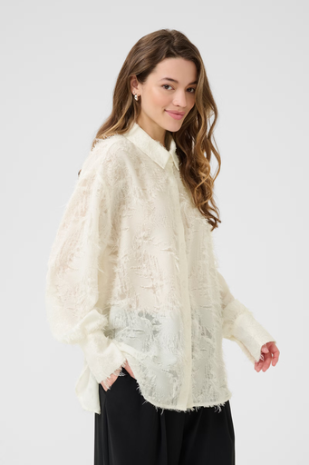 KAFFE - GEBROKEN WIT "KAPARIVA" BLOUSE