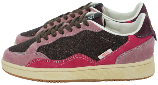 BOAX - BURGUNDY AND PINK “ACE” SNEAKERS