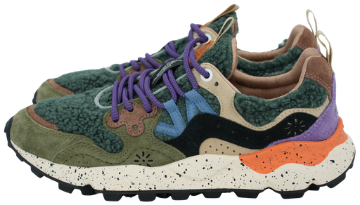 FLOWER MOUNTAIN - SNEAKERS „YAMANO 3“ TEDDYTANENGRÜN