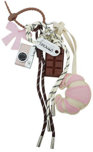 SHOUIA - "ROZE CROISSANT" TAS CHARM