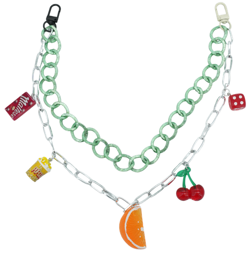 SHOUIA - GRÜNE TASCHENKETTE „LUCKY LOOP“