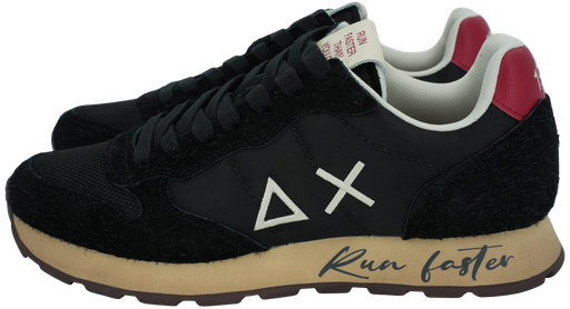 SUN68 - ZWARTE "TOM VINTAGE" SNEAKERS