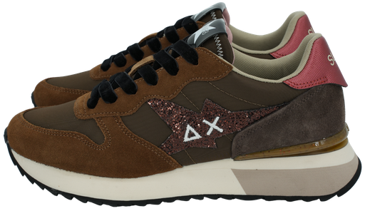 SUN68 - BASKETS "STARGIRL GLITTER" MARRONS