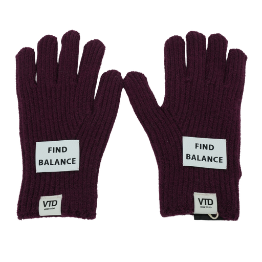 VERB TO DO - "FIND BALANCE" PFLAUMENHANDSCHUHE