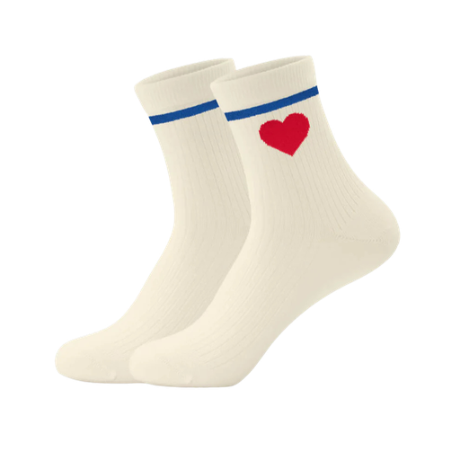 JCLAY - RODE HART MIDDELHOGE SOKKEN