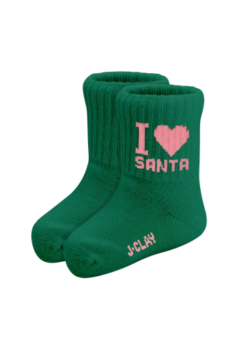 JCLAY - CHAUSSETTES ENFANTS "I LOVE SANTA"