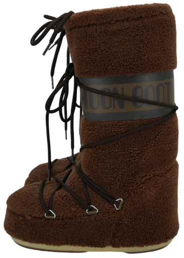 MOON BOOT - BRAUNE "ICON FLEECE"-STIEFEL