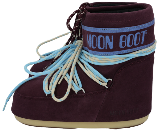 MOON BOOT - BOOTS "ICON LOW SUEDE" BORDEAUX