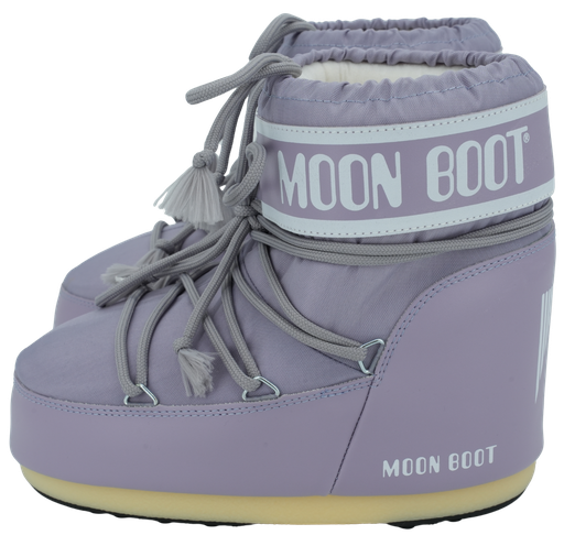 MOON BOOT - "ICON LOW NYLON" STIEFEL LILA