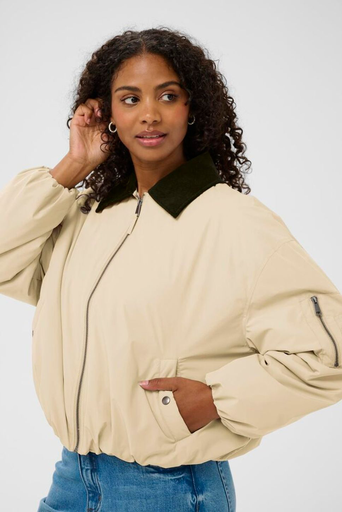 KAFFE - BOMBER "KAROSKA" BEIGE