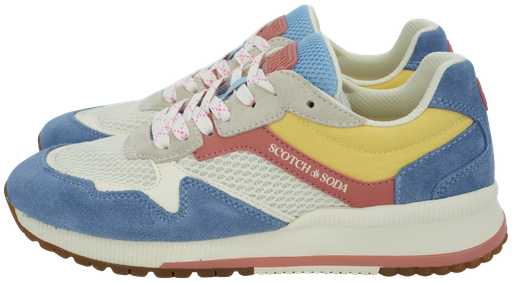 SCOTCH AND SODA - BASKETS "VIVI" BLEUES ET BLANCHES