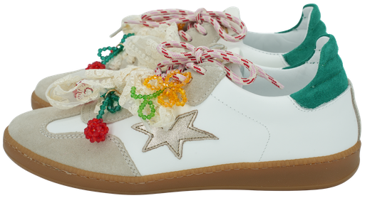 MELINE - WHITE "LONDON MAGNOLIA" SNEAKERS