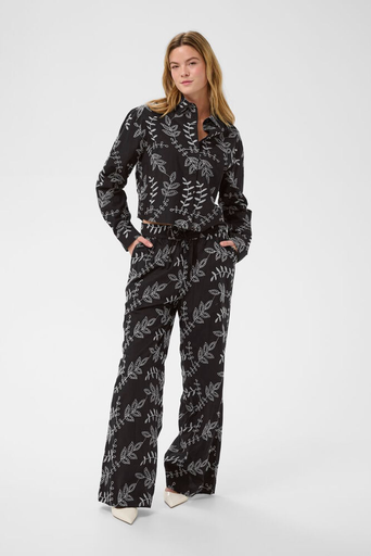 KAFFE - "KAELORA" BLACK AND WHITE TROUSERS