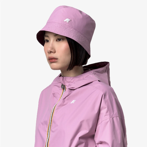 K-WAY - BOB RÉVERSIBLE "SHAVIT PLUS" ROSE ET MAUVE