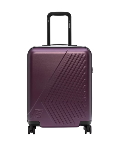 K-WAY - VALISE "EUDOXIE LOGO" MAUVE