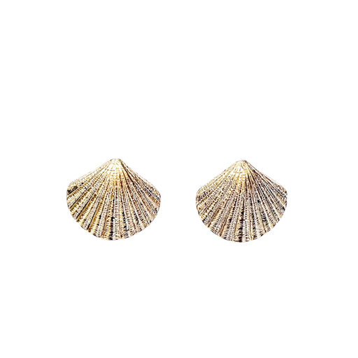 MARADJI - BOUCLES D'OREILLES "VENUS" EN ACIER DORÉ