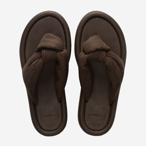 HAVAIANAS - TONGS "OVER PUFFED UP" MARRONS