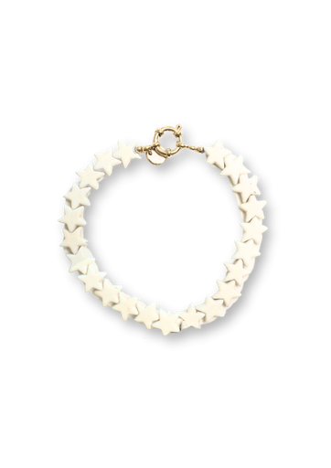 BONNIE STUDIOS - BRACELET "STAR" BLANC