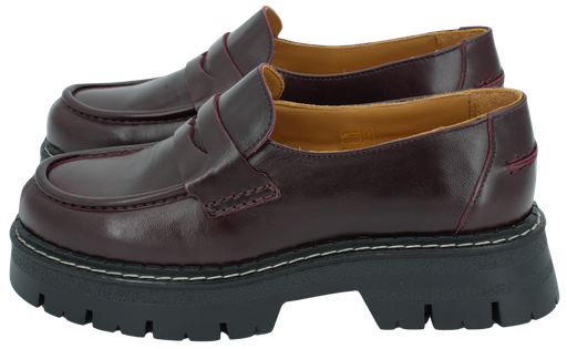 SCHMOOVE - BURGUNDY MOCCASINS
