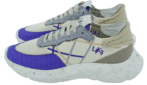 L4KE - BASKETS BEIGE ET MAUVE
